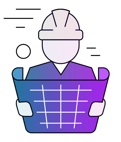 Construction man graphic